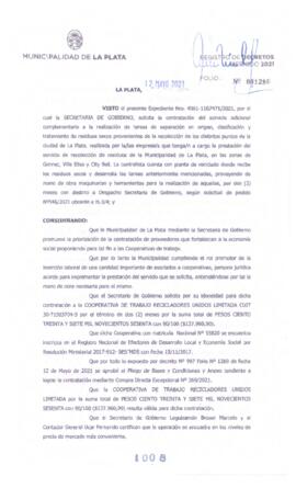 Decreto nº 1008 de 2021, GARRO, Julio cesar