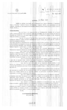 Decreto nº 459 de 2020, GARRO, Julio cesar