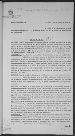 Ordenanza n° 7891 de 1992