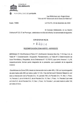 Ordenanza nº 12384 de 2022