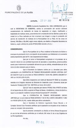 Decreto nº 3105 de 2022, GARRO, Julio cesar