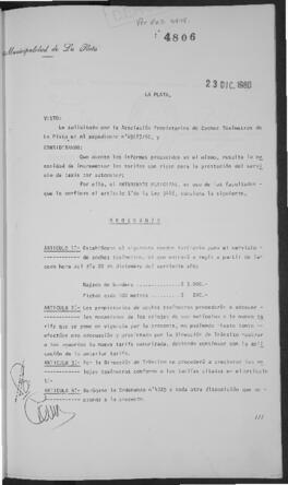Ordenanza n° 4806 de 1980