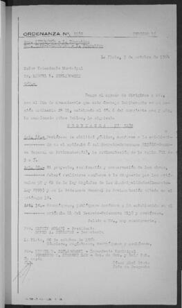 Ordenanza n° 3180 de 1964