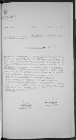 Ordenanza n° 8737 de 1996