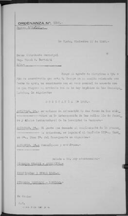 Ordenanza n° 1267 de 1948