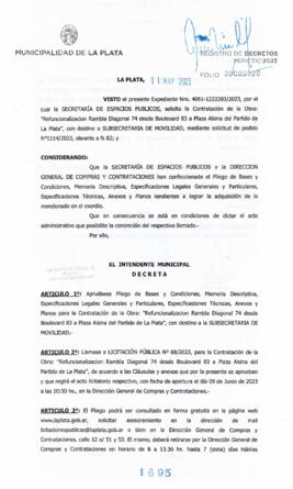 Decreto nº 1695 de 2023, GARRO, Julio cesar