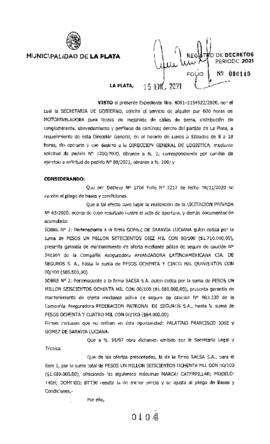 Decreto nº 104 de 2021, GARRO, Julio cesar