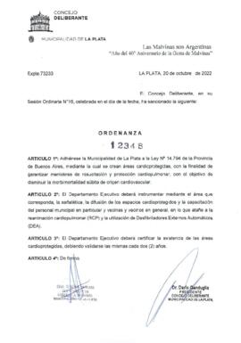 Ordenanza nº 12348 de 2022