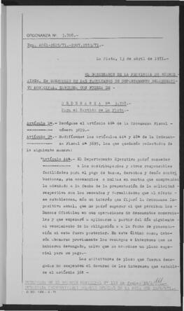 Ordenanza n° 3708 de 1971