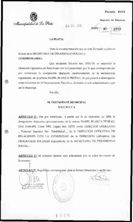 Decreto n° 1948 de 2005, Alak, Julio Cesar