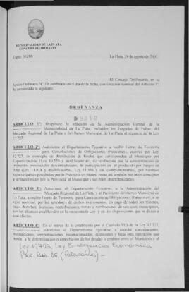 Ordenanza n° 9310 de 2001