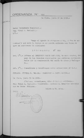 Ordenanza n° 919 de 1948