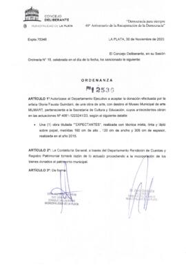 Ordenanza nº 12536 de 2023