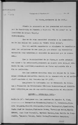 Ordenanza n° 2073 de 1956