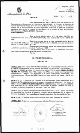 Decreto n° 48 de 2005, Alak, Julio Cesar