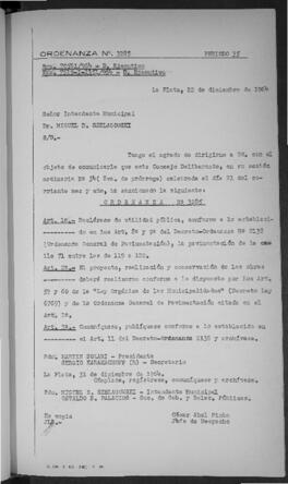 Ordenanza n° 3285 de 1964