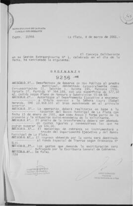 Ordenanza n° 9256 de 2001