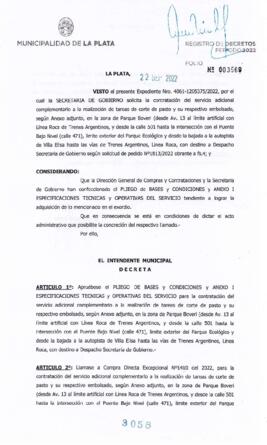 Decreto nº 3058 de 2022, GARRO, Julio cesar