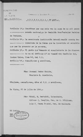 Ordenanza n° 1624 de 1949