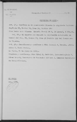 Ordenanza n° 1517 de 1949