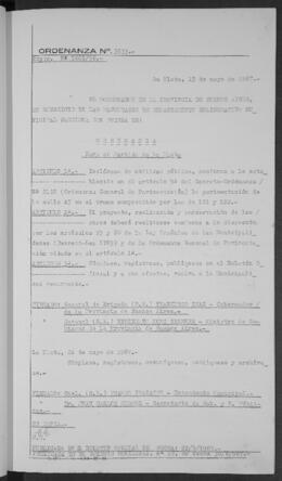 Ordenanza n° 3533 de 1967