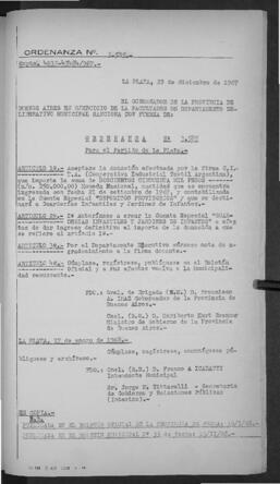 Ordenanza n° 3585 de 1967