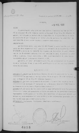 Ordenanza n° 4855 de 1981