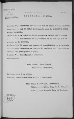 Ordenanza n° 1560 de 1949
