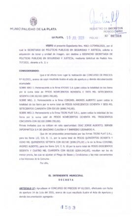 Decreto nº 1583 de 2021, GARRO, Julio cesar