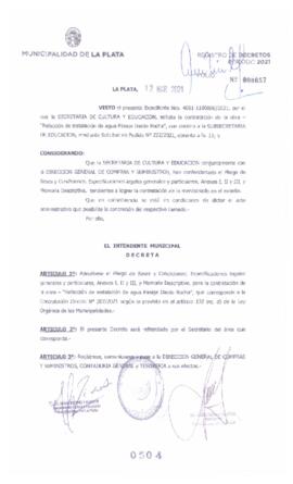 Decreto nº 504 de 2021, GARRO, Julio cesar