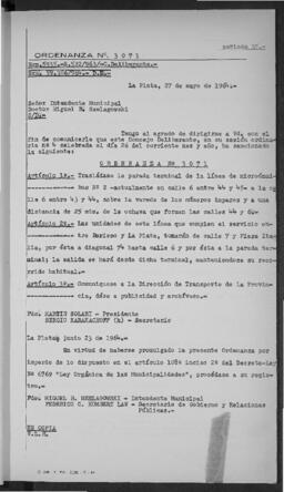 Ordenanza n° 3071 de 1964
