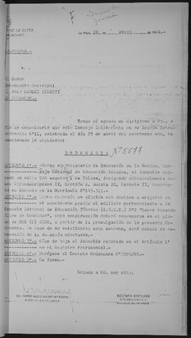 Ordenanza nº 5577 de 1984