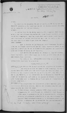 Ordenanza n° 4889 de 1981
