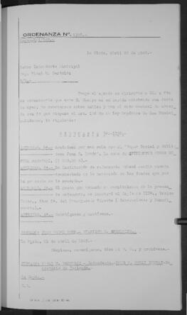 Ordenanza n° 1358 de 1949