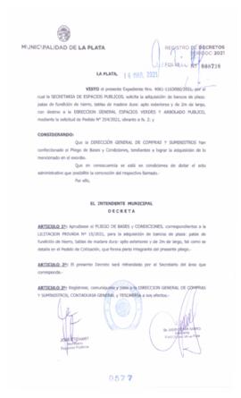 Decreto nº 577 de 2021, GARRO, Julio cesar