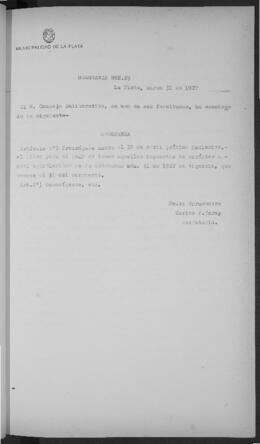 Ordenanza n° 0025 de 1927