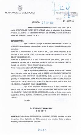 Decreto nº 3045 de 2022, GARRO, Julio cesar