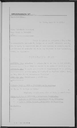 Ordenanza n° 1418 de 1949