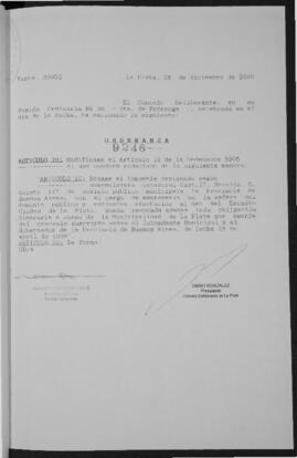 Ordenanza n° 9246 de 2000