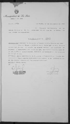 Ordenanza n° 8250 de 1993