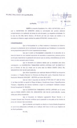Decreto nº 1004 de 2021, GARRO, Julio cesar