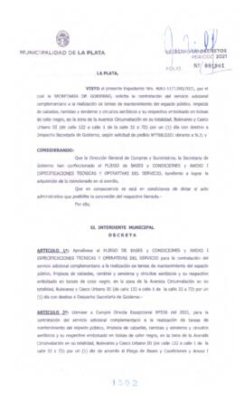 Decreto nº 1502 de 2021, GARRO, Julio cesar