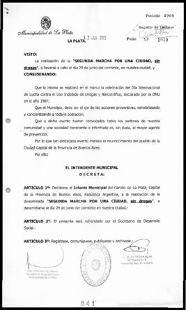 Decreto n° 841 de 2005, Alak, Julio Cesar