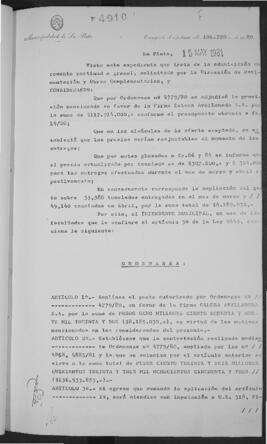 Ordenanza n° 4910 de 1981