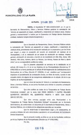 Decreto nº 686 de 2024, ALAK, Julio Cesar