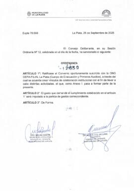 Ordenanza n° 12659 de 2025