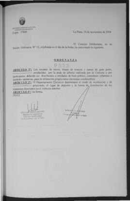 Ordenanza n° 9822 de 2004