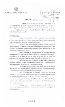 Decreto nº 658 de 2021, GARRO, Julio cesar