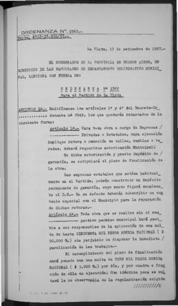 Ordenanza n° 3562 de 1967