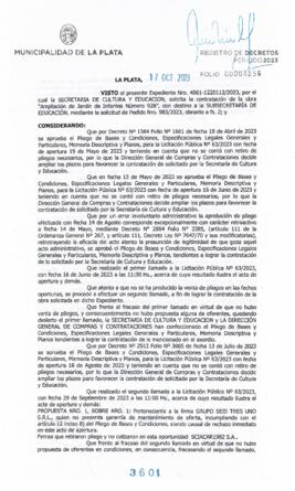 Decreto nº 3601 de 2023, GARRO, Julio cesar